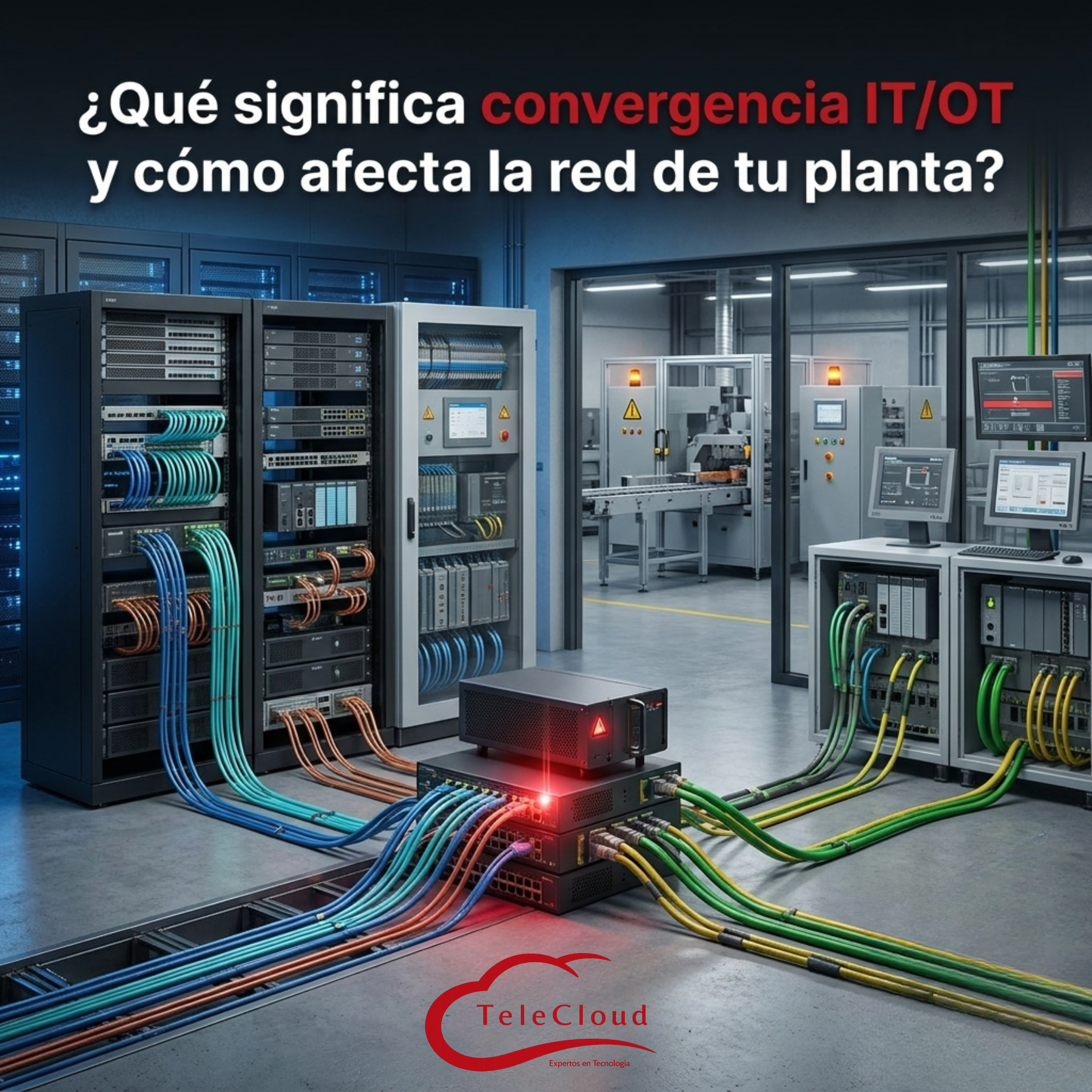 ¿Qué significa convergencia IT/OT y cómo afecta la red de tu planta?