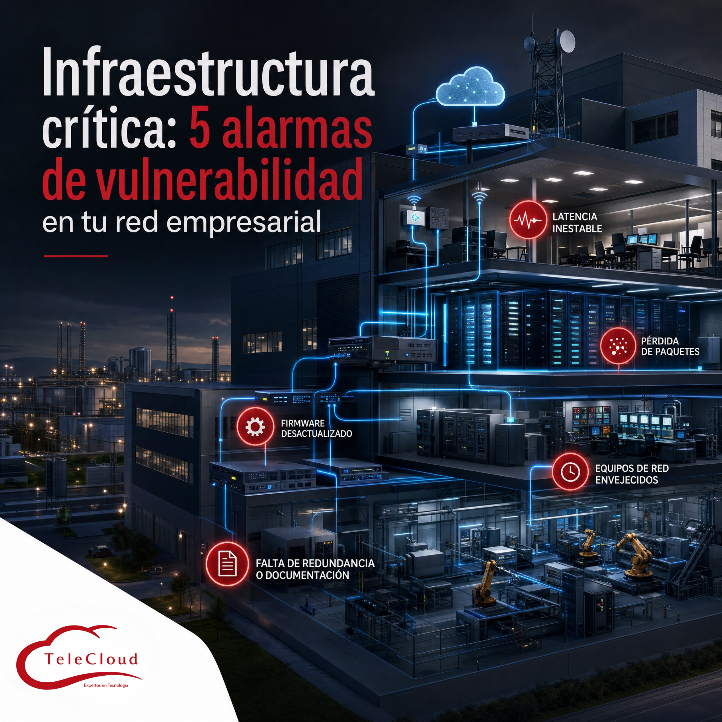 Infraestructura crítica: 5 señales de que tu red actual está a punto de colapsar